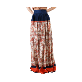 Rok Panjang Motif Bunga
